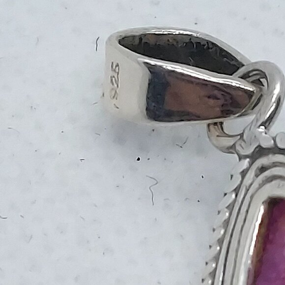 Pendant sterling silver pink moonstone - Picture 4 of 5